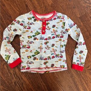 Mud Pie Kids Long Sleeve Shirt with Red Accents